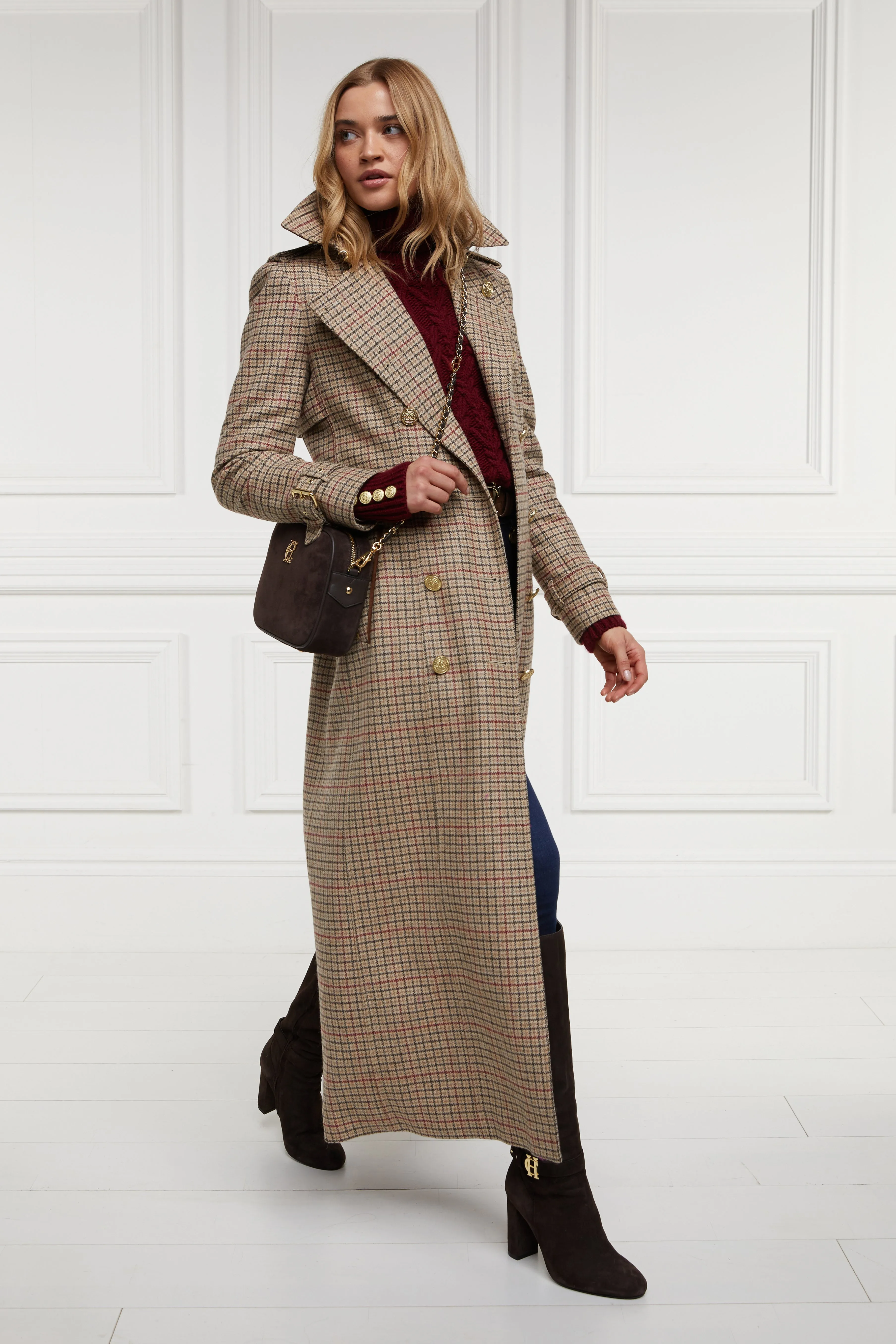 Full Length Marlborough Trench Coat (Charlton Tweed)