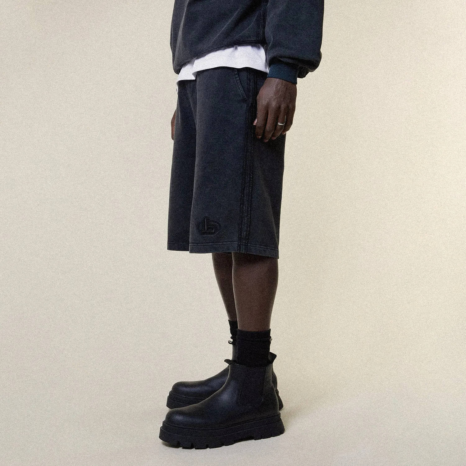 FUTURE BOY CORE SHORTS - WASHED BLACK