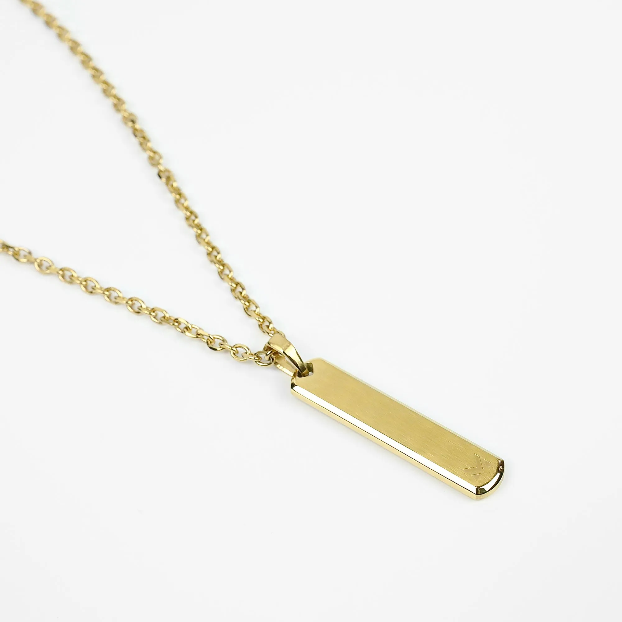 Glyph Bar Necklace - Gold