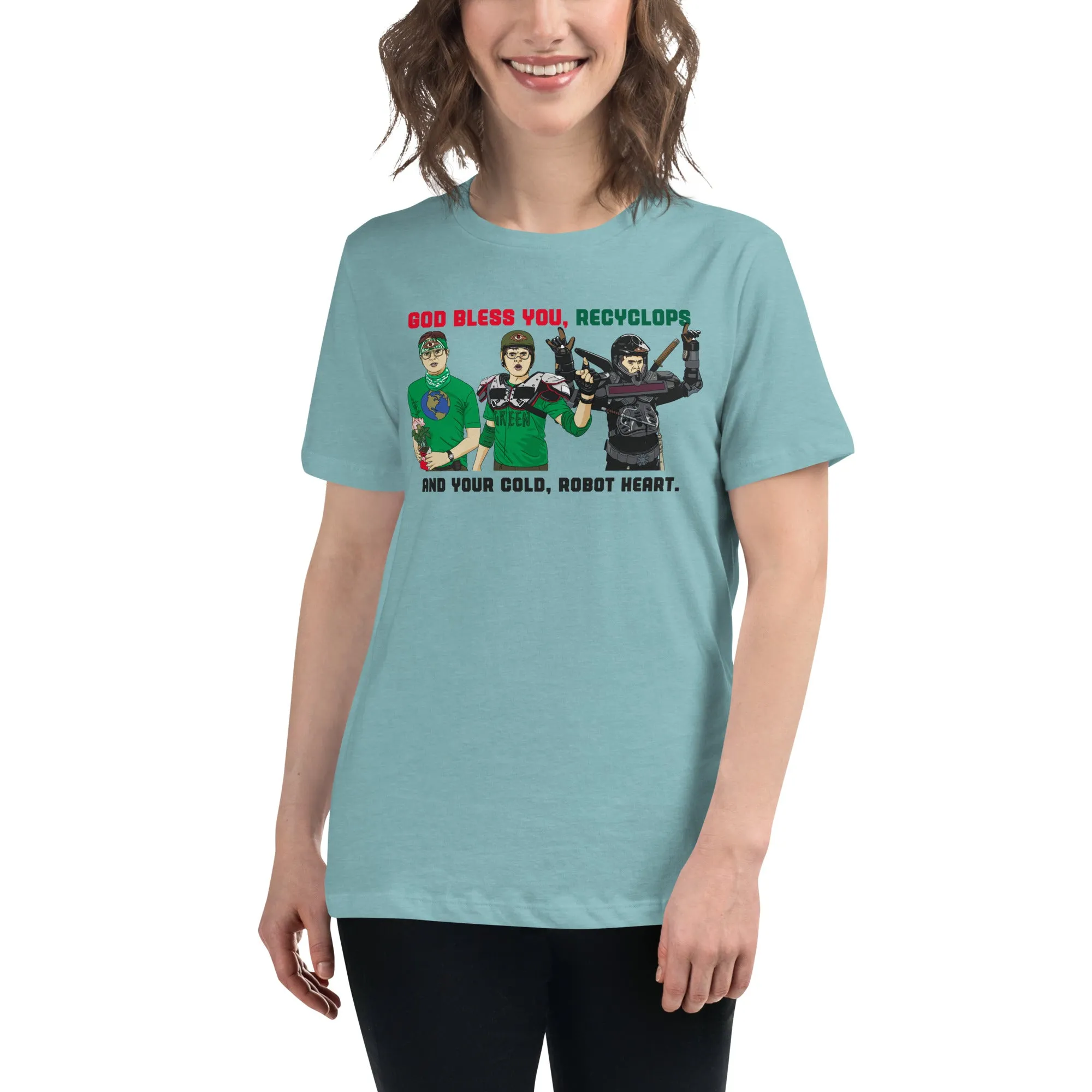 God Bless You Recyclops Women's Relaxed T-Shirt