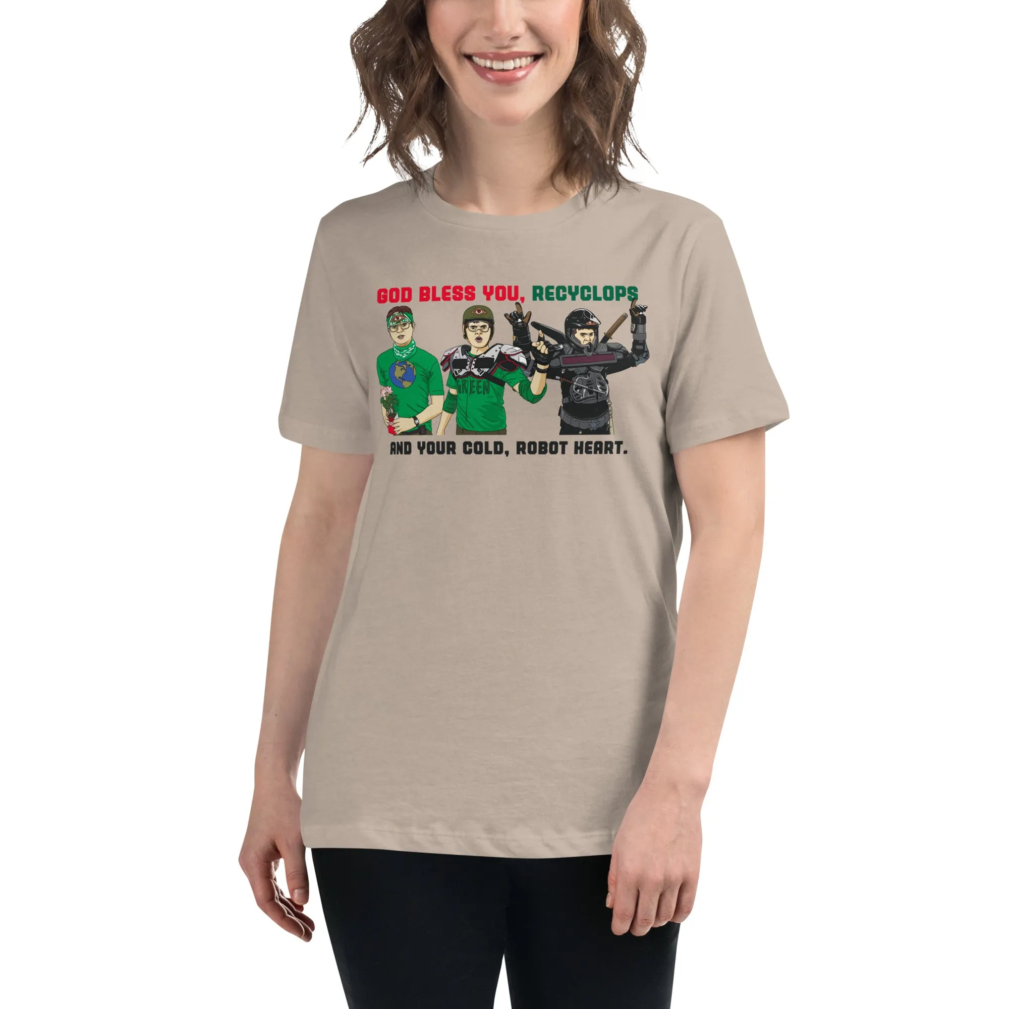 God Bless You Recyclops Women's Relaxed T-Shirt