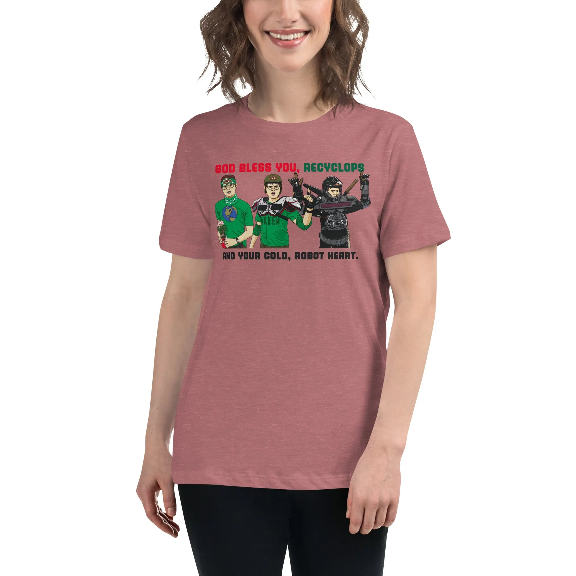 God Bless You Recyclops Women's Relaxed T-Shirt