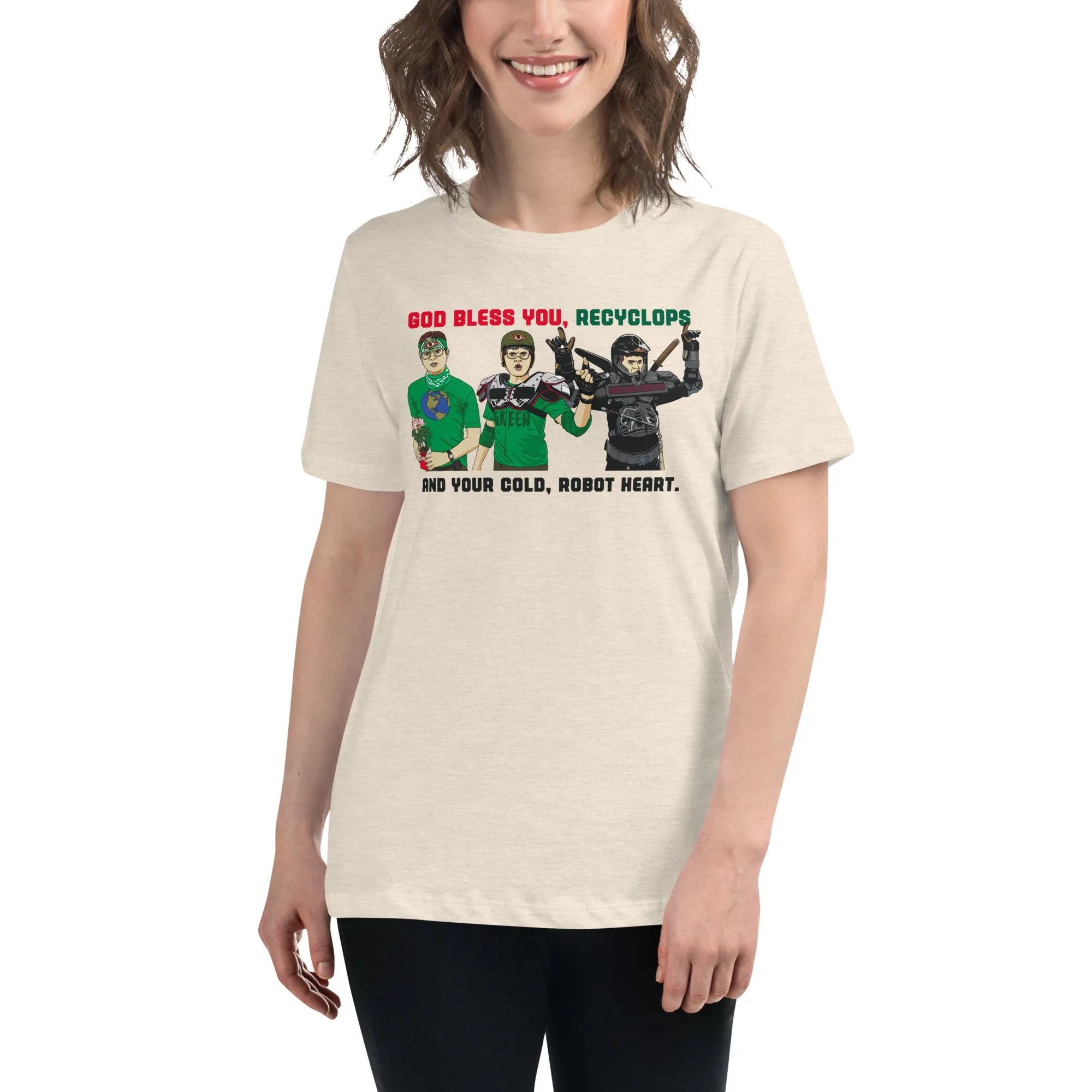 God Bless You Recyclops Women's Relaxed T-Shirt