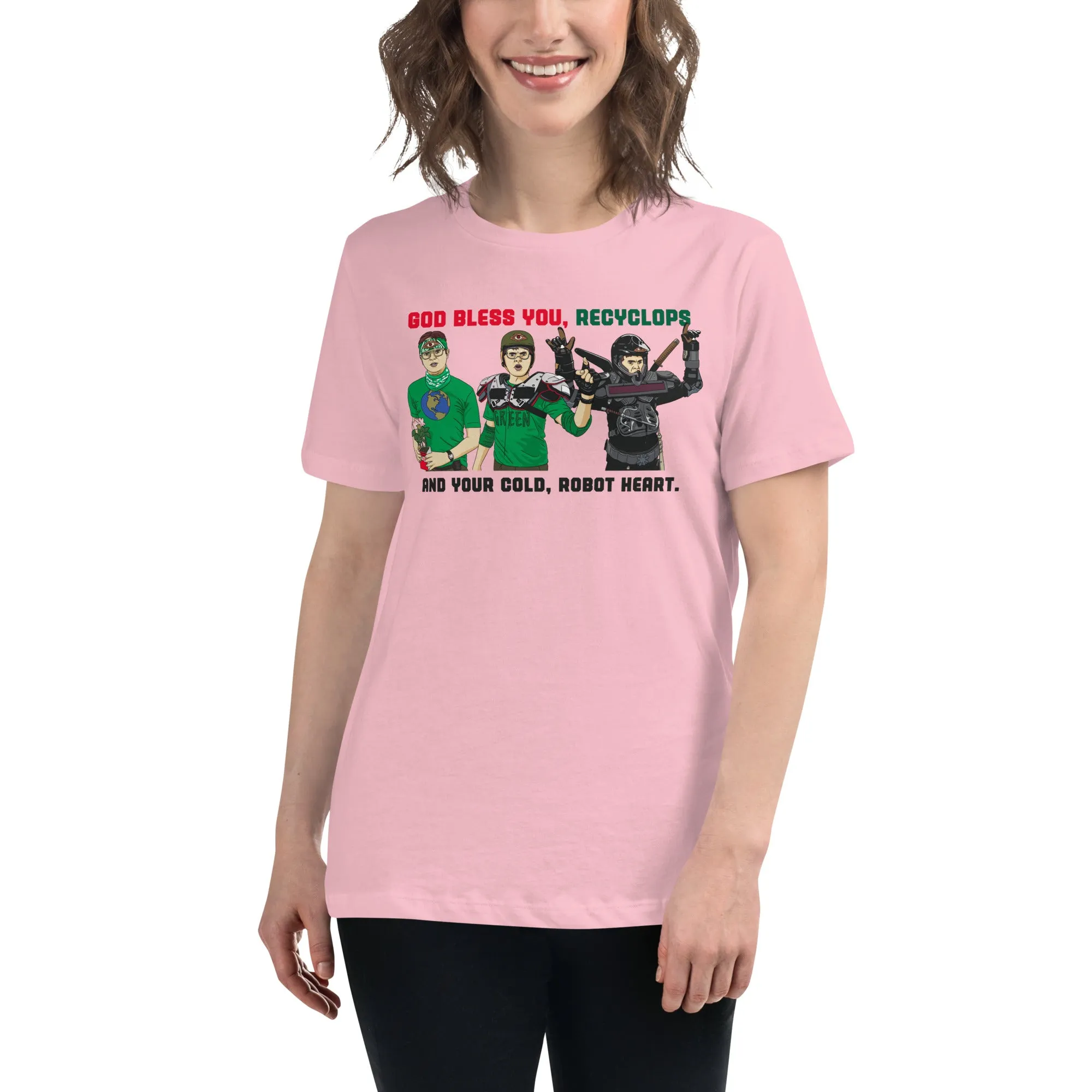 God Bless You Recyclops Women's Relaxed T-Shirt