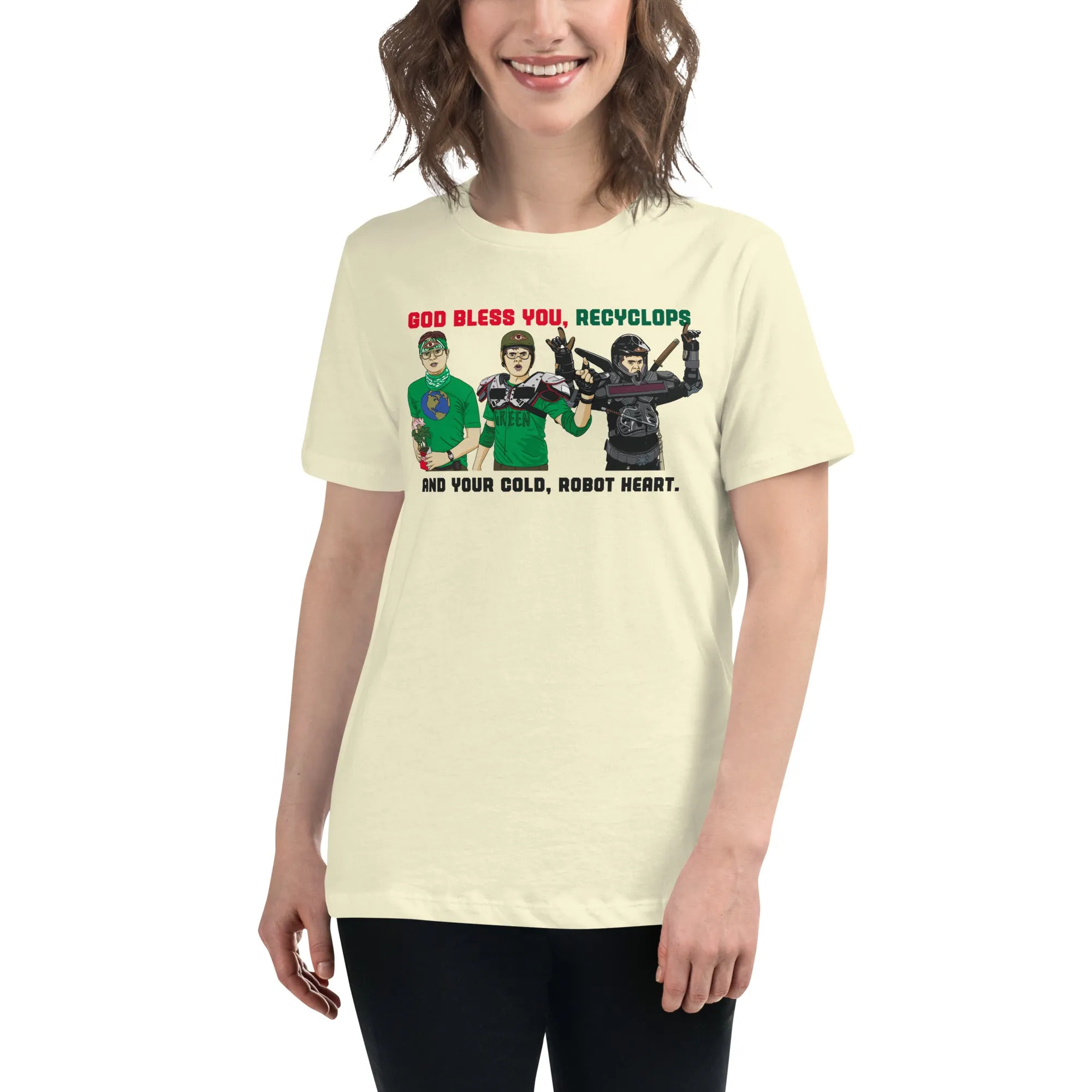 God Bless You Recyclops Women's Relaxed T-Shirt