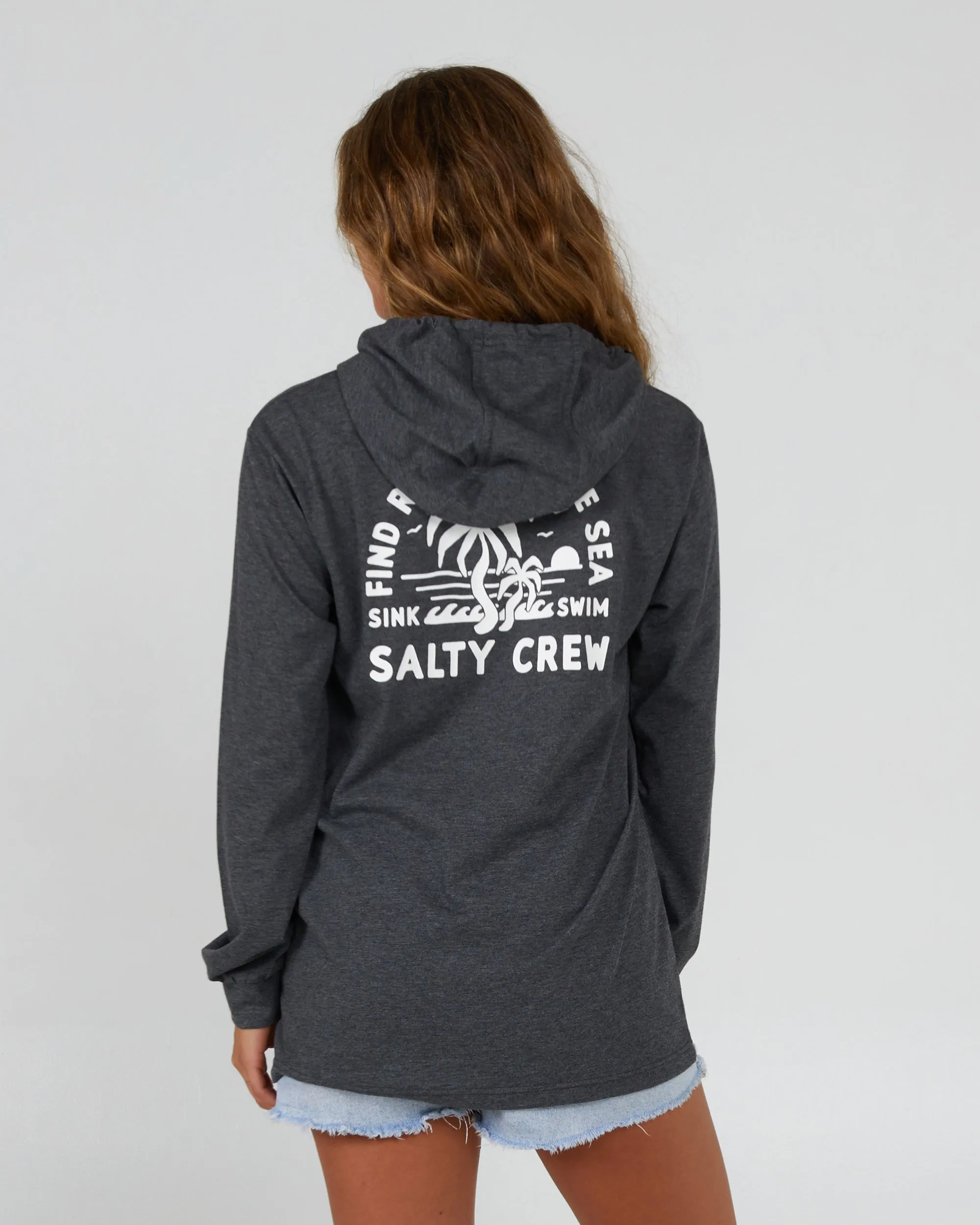 Good Times Charcoal Hooded Tech Tee