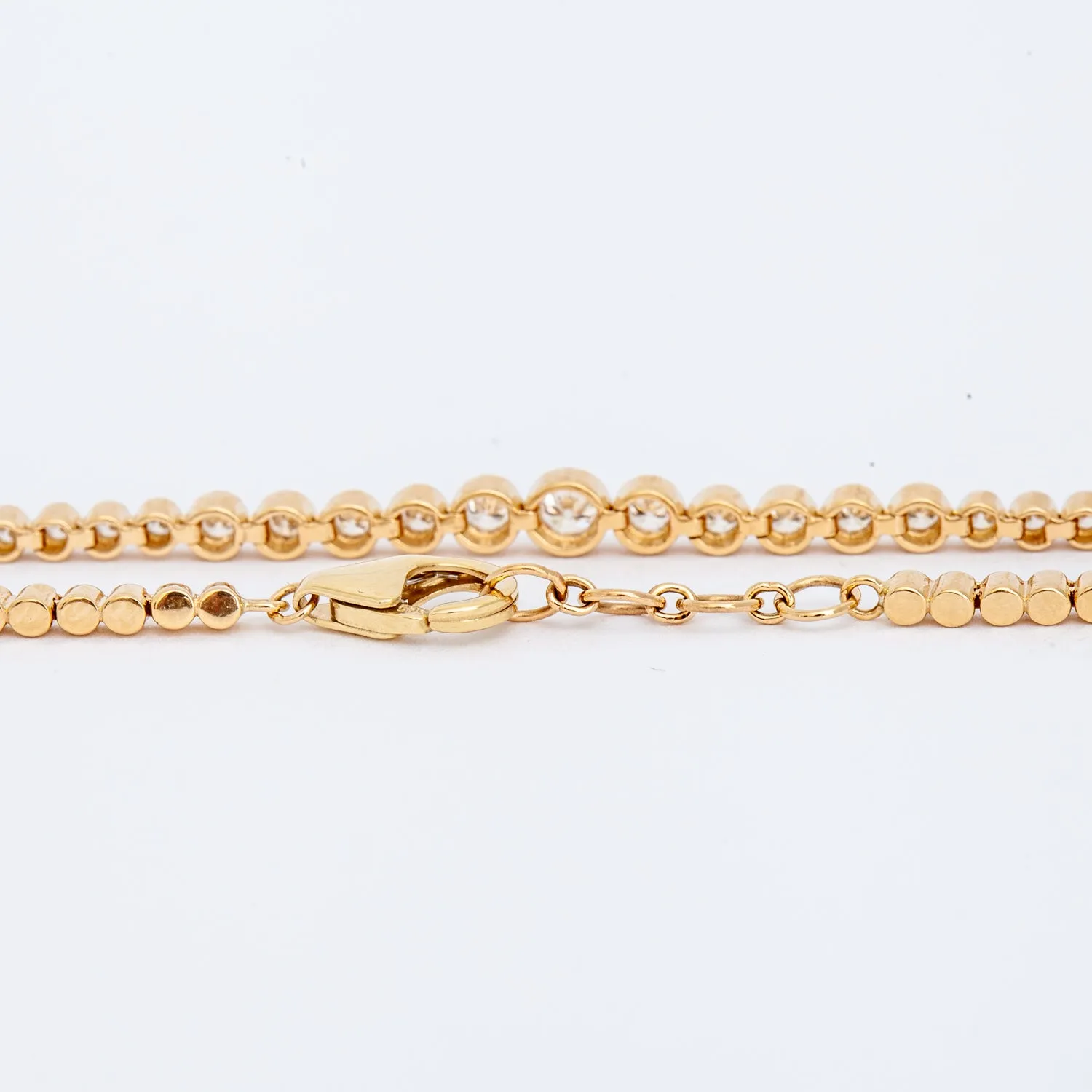 Graduated Round Diamond Half Tennis Bracelet