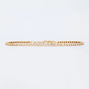 Graduated Round Diamond Half Tennis Bracelet