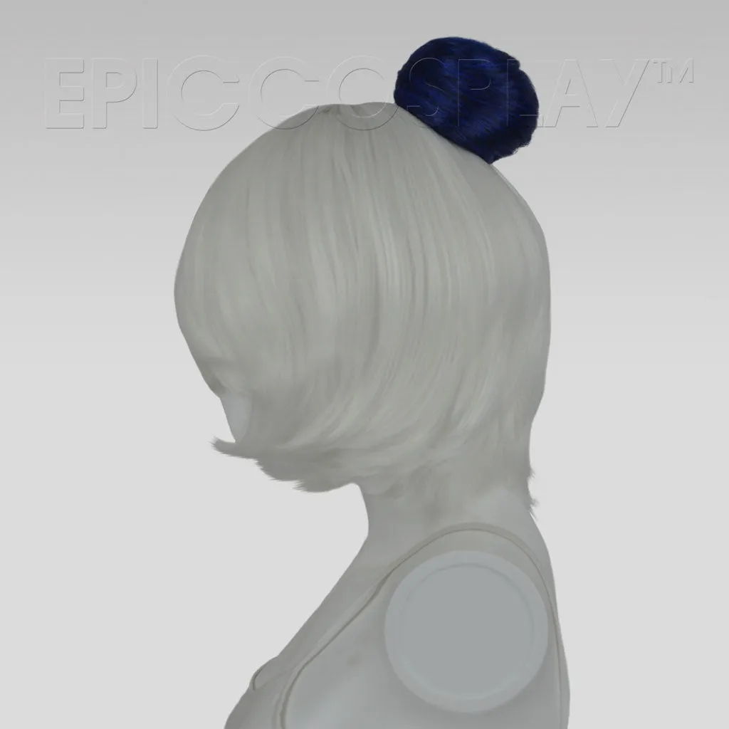 Hair Bun Extension - Blue Black Fusion