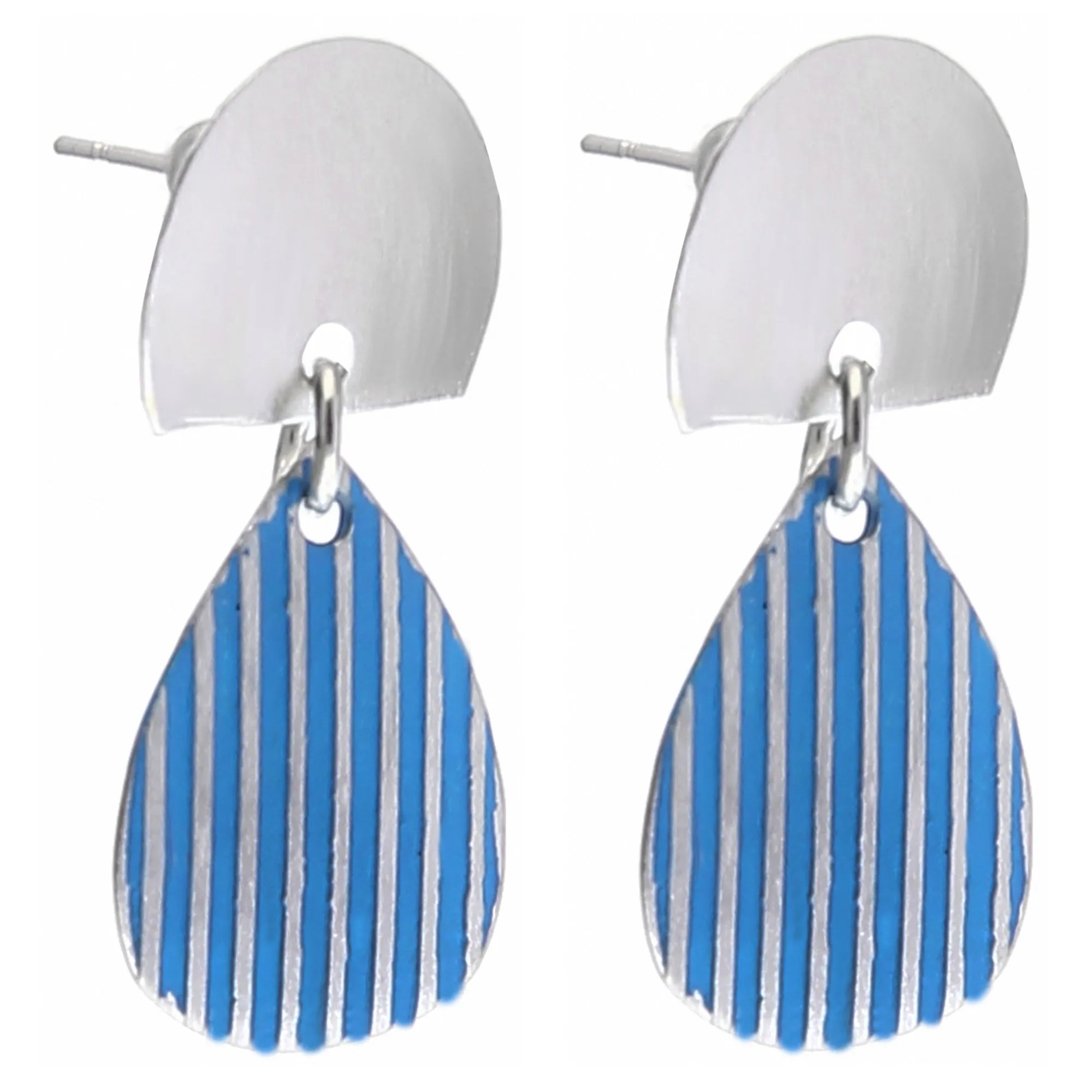 Hema teardrop earrings, silver - Wholesale