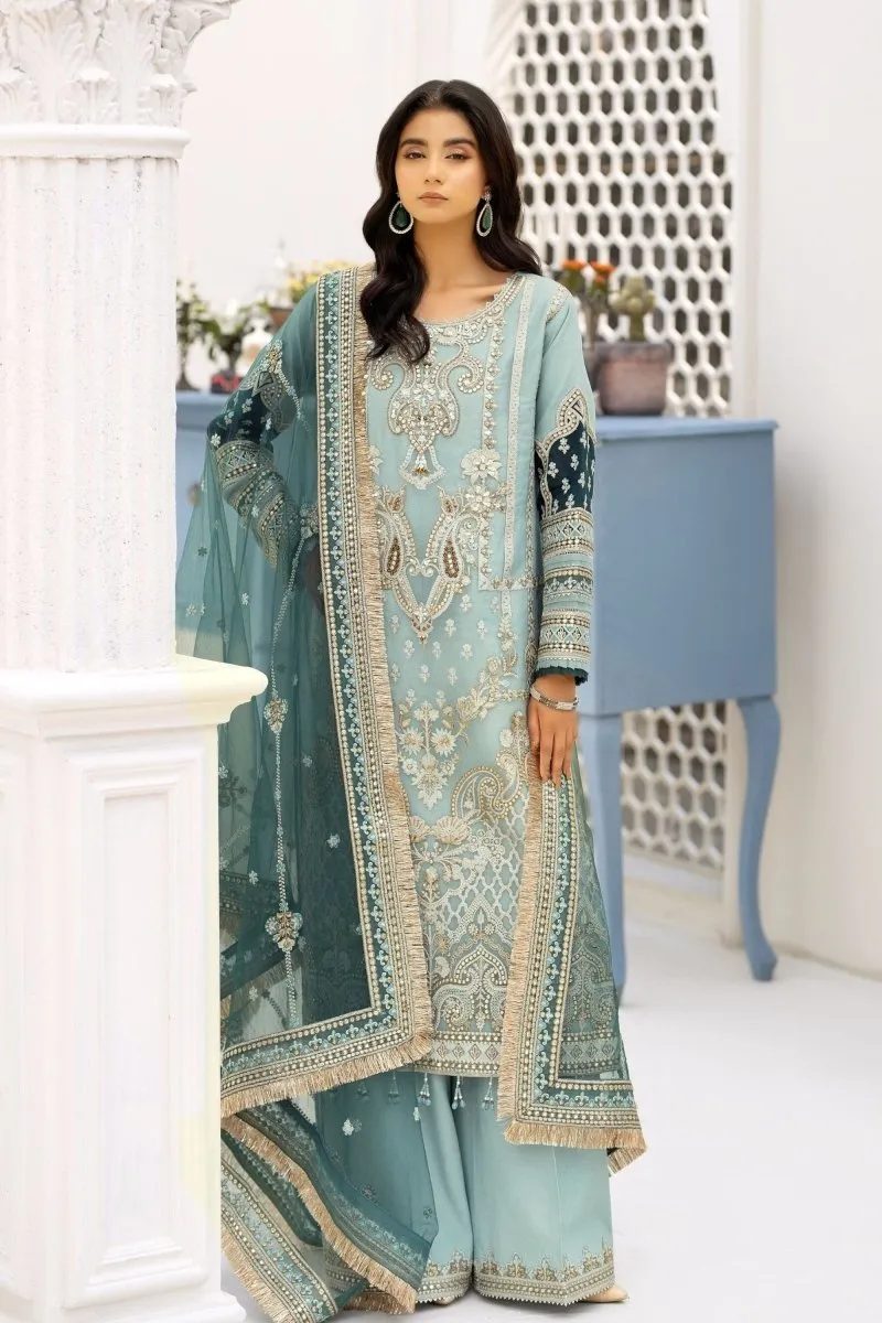 Imrozia Embellished Organza Pakistani Party Wear Suit Zebaish IMR196