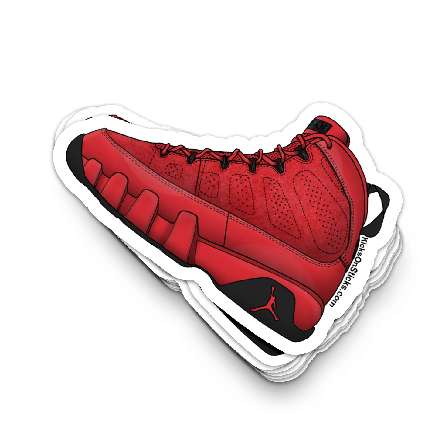 Jordan  9 "Chile Red" Sneaker Sticker