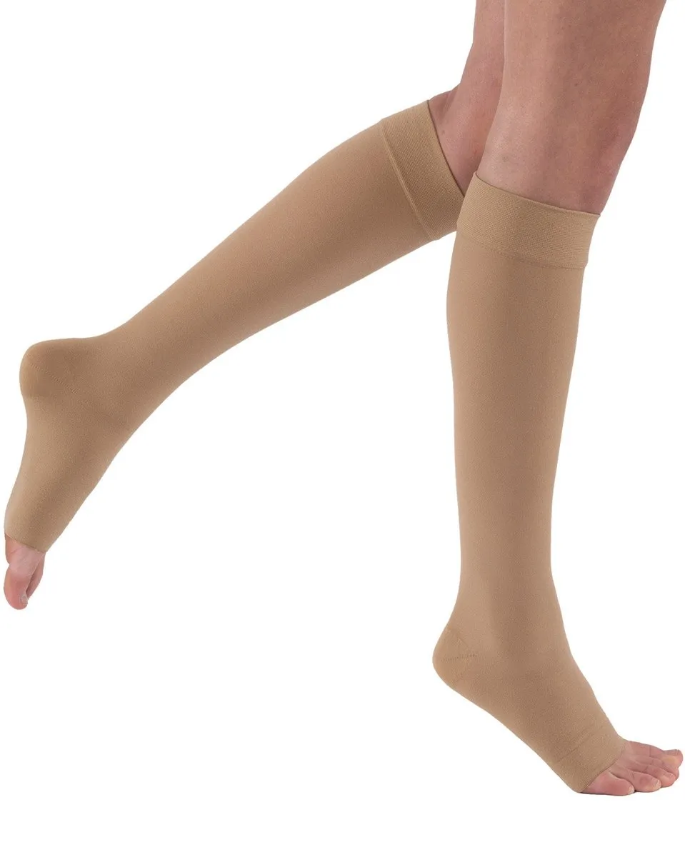 Juzo Soft 2000AD Knee Highs Compression Stockings w/ Silicone Top Band 15-20mmHg