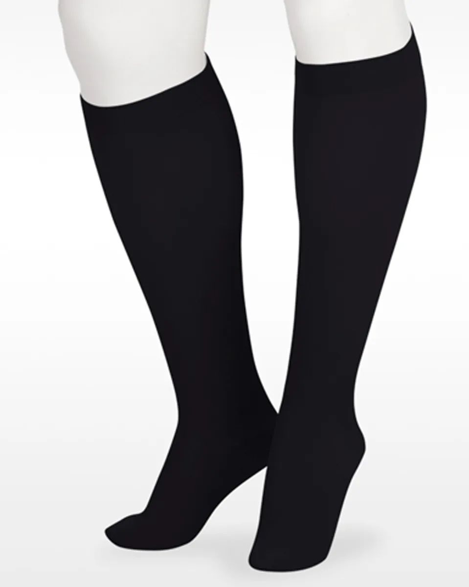 Juzo Soft 2000AD Knee Highs Compression Stockings w/ Silicone Top Band 15-20mmHg