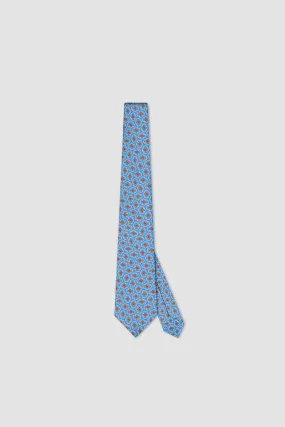 Kiton Blue Silk Tie