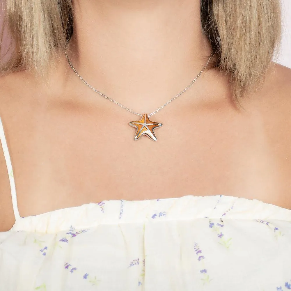 Koa Wood Royal Sea Star Pendant