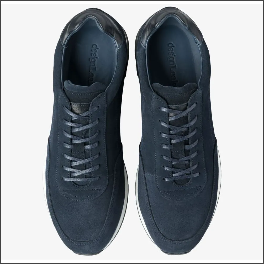 Loake Bannister Navy Suede Trainer*