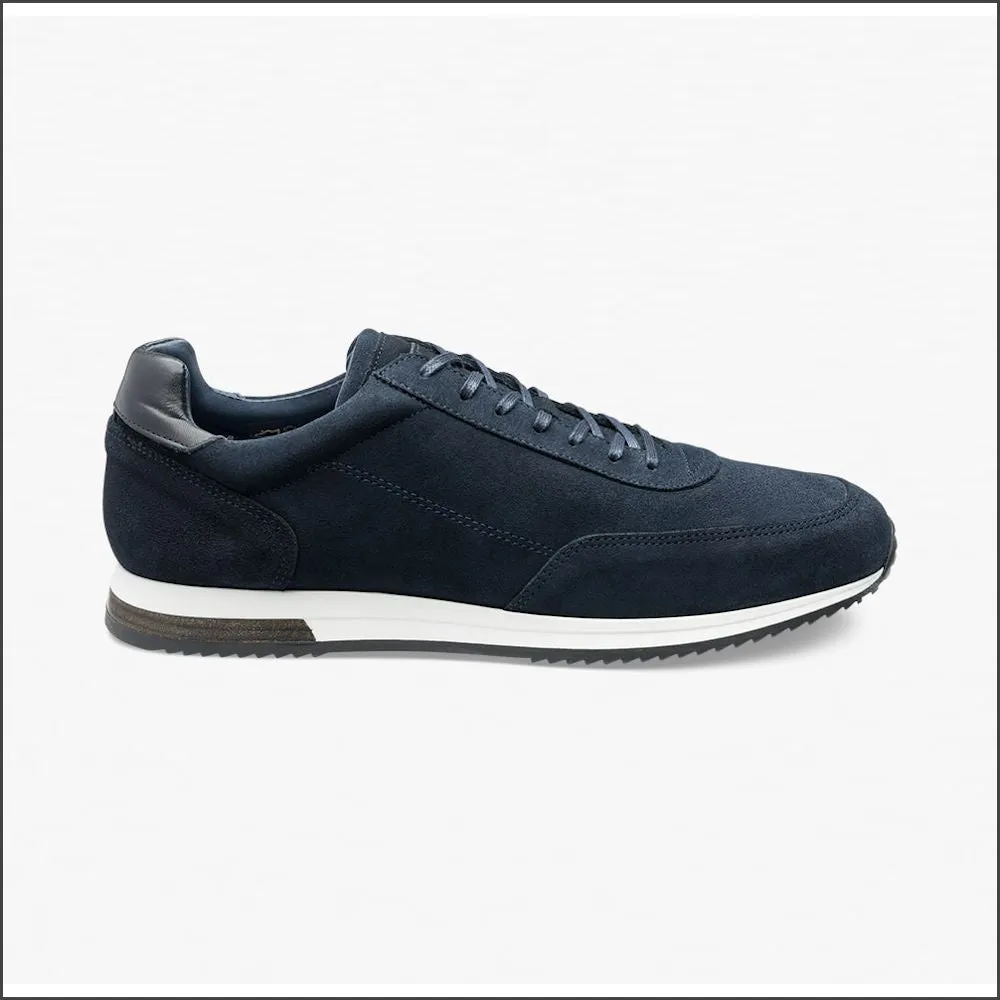 Loake Bannister Navy Suede Trainer*