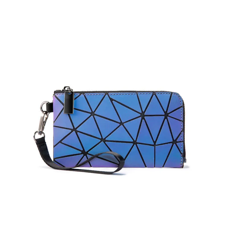 Luminous Geometric Zipper Wallet ✨👛