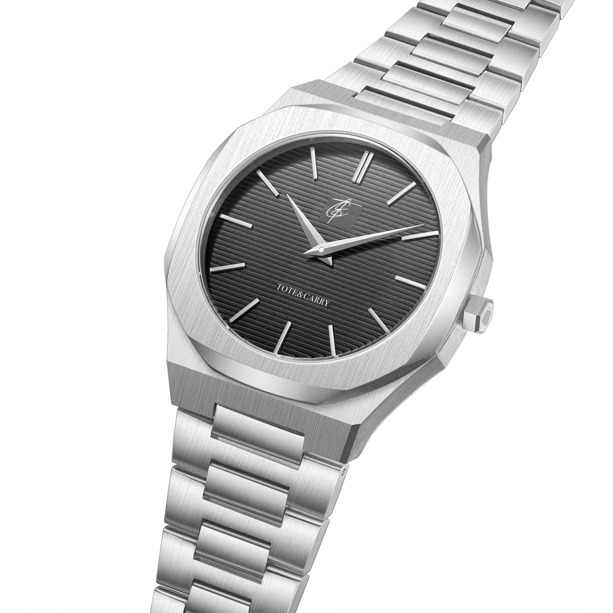 Lux Ambassador Silver Black Watch