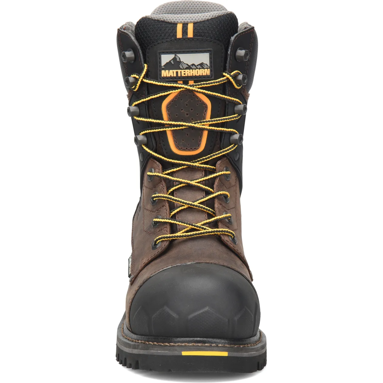 Matterhorn Men's Pr Steadfast 8" WP Comp Toe Logger Work Boot -Brown- MT2558