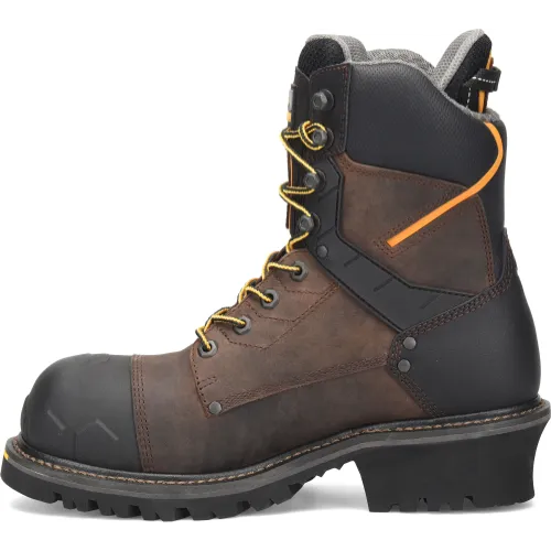 Matterhorn Men's Pr Steadfast 8" WP Comp Toe Logger Work Boot -Brown- MT2558