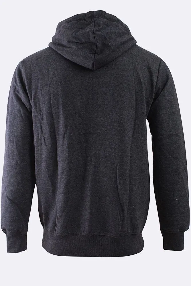 MENS PLAIN ZIPPED HOODIE