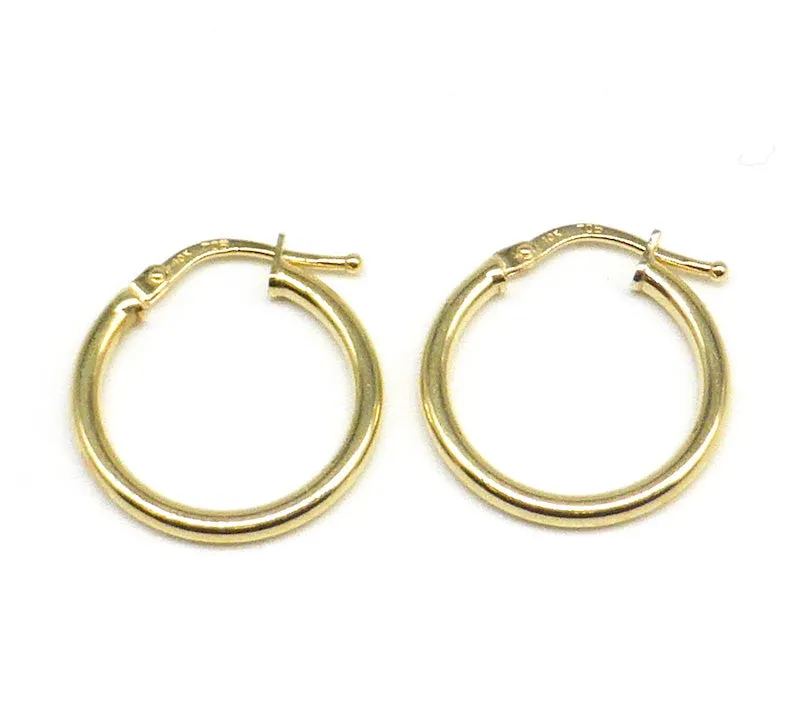 Midi Hoops | 10k Yellow Gold