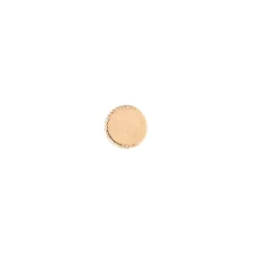 Milgrain Circle Gold Stud (Single)