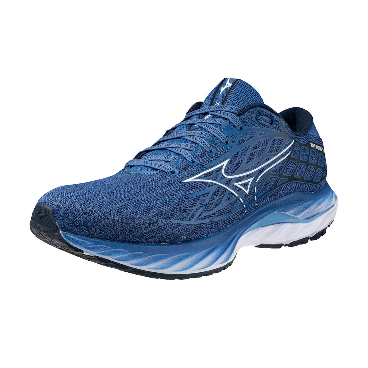 Mizuno Wave Inspire 20 Mens | Federal Blue/white/alaskan Blu