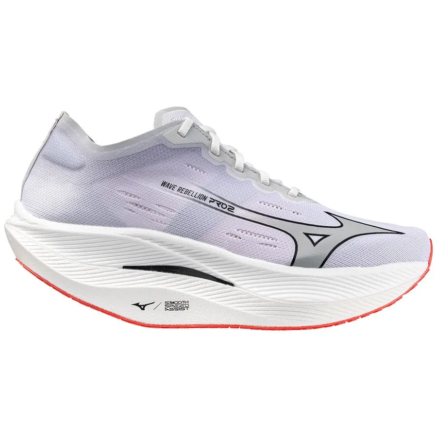 Mizuno Wave Rebellion Pro 2 (Mens) - White/Harbor Mist/Cayenne