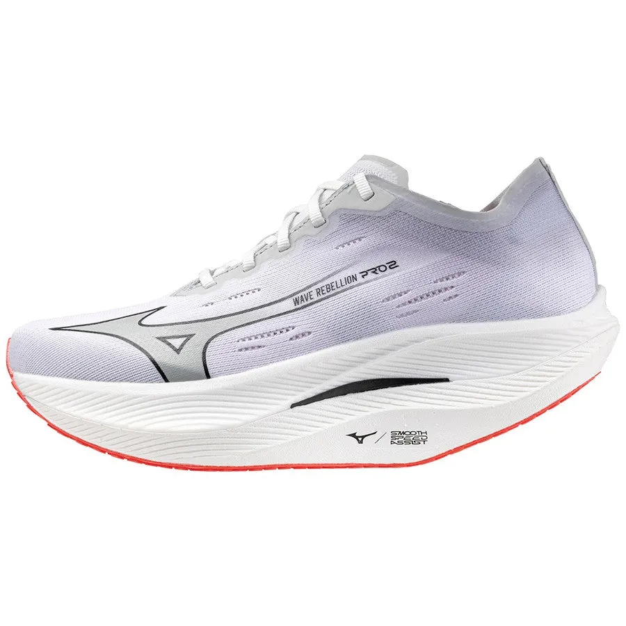 Mizuno Wave Rebellion Pro 2 (Mens) - White/Harbor Mist/Cayenne