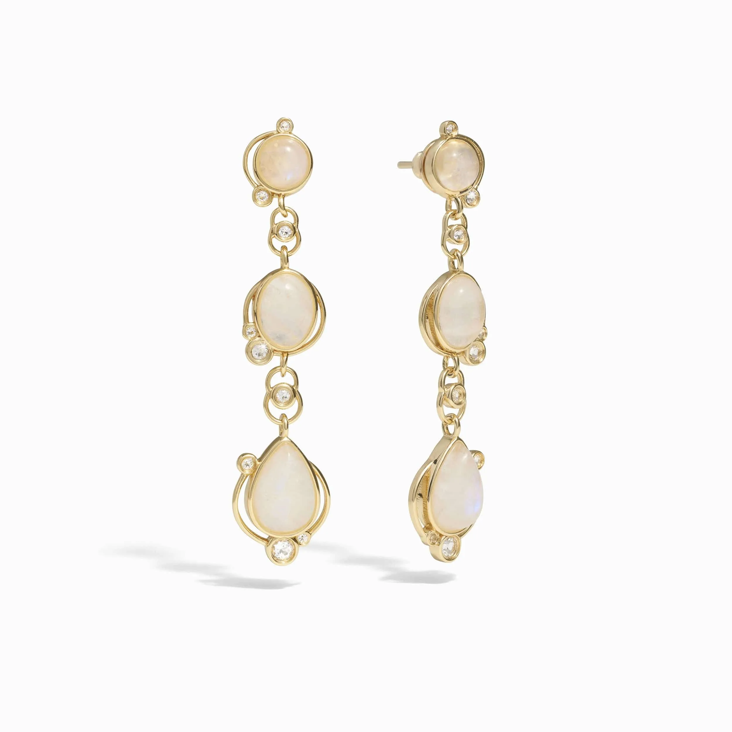 Moonstone Stardrop Earrings