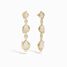 Moonstone Stardrop Earrings