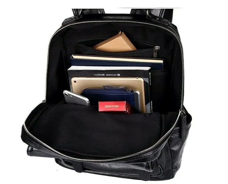 MROYALE™ Men's Leather iPad/Tablet Backpack - Travel, School, Day Trips