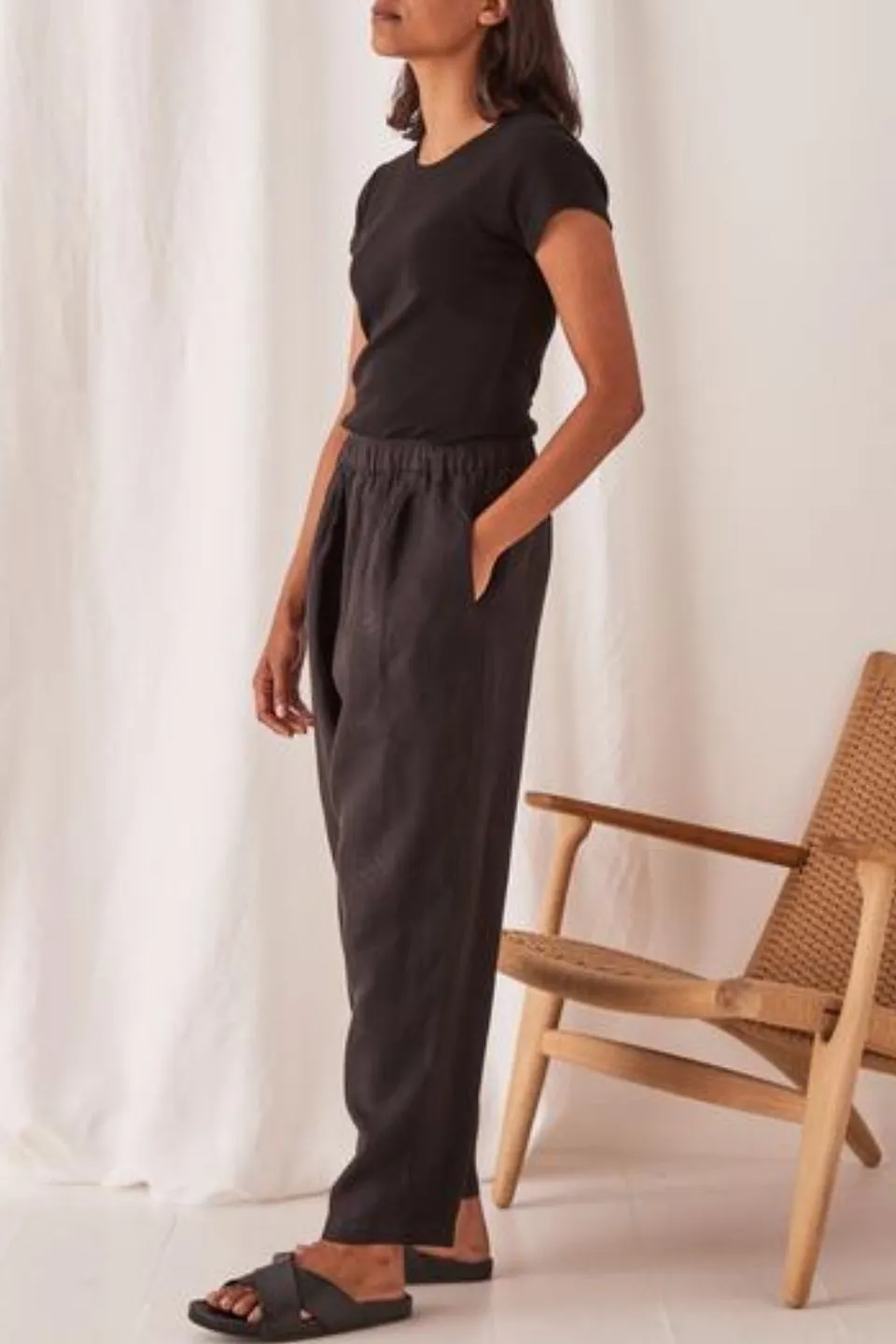 Noma Linen Black Pant