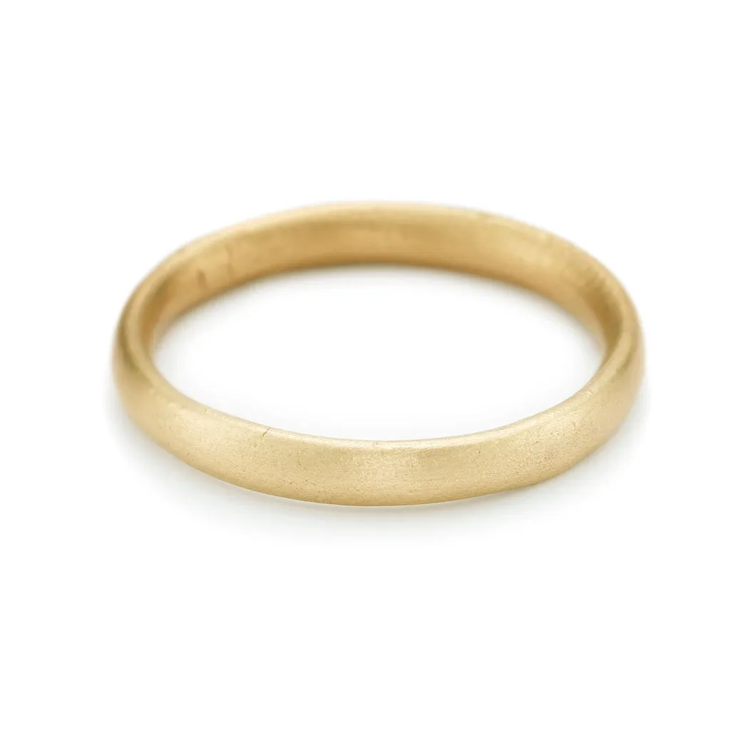 Oval Section Wedding Band - 2.5mm