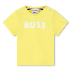 Playera para bebé azul marino Boss