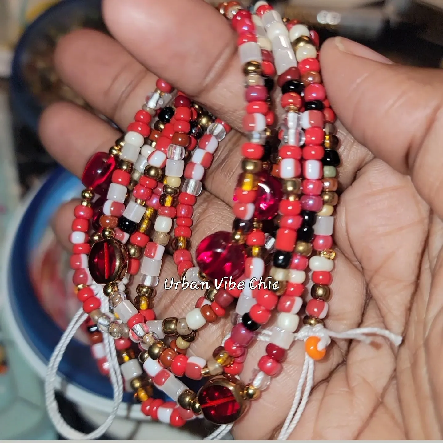 Red Queen Waist Beads