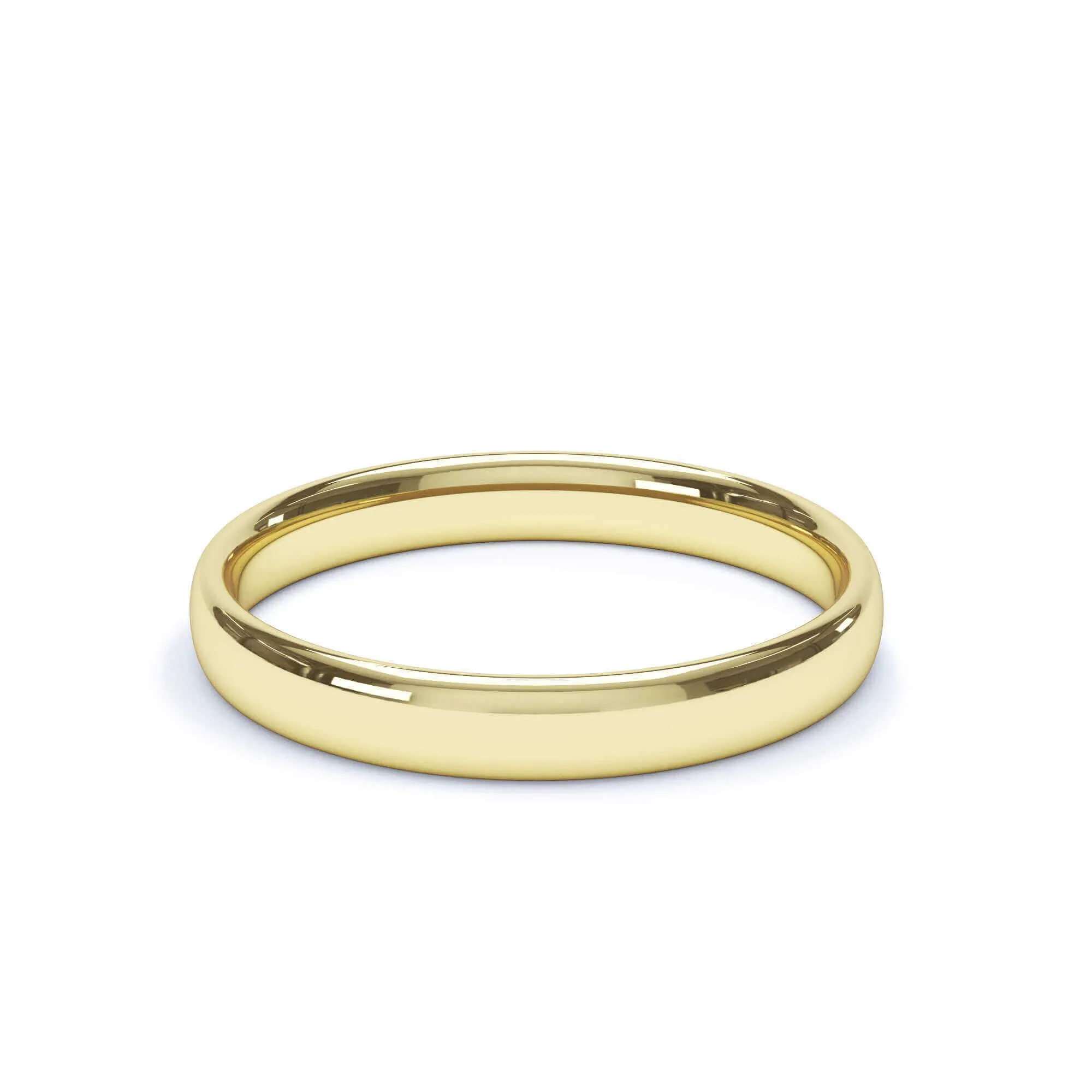 - Regular Court Profile Plain Wedding Ring 18k Yellow Gold