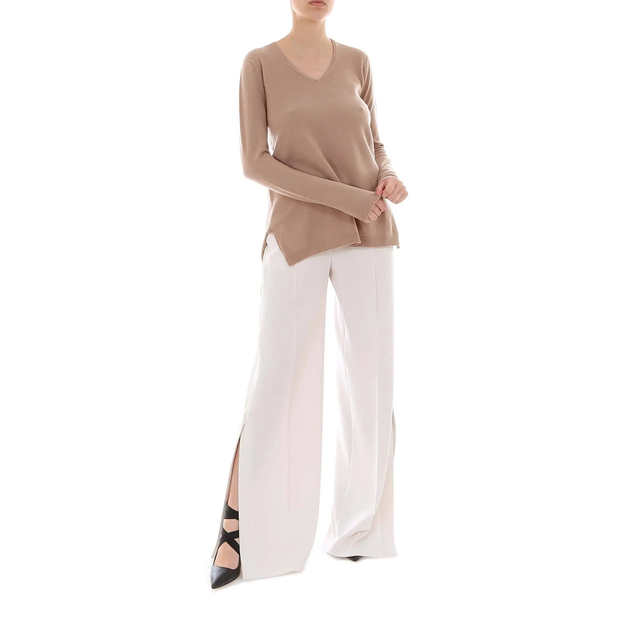 'S Max Mara Asymmetric V-Neck Pullover