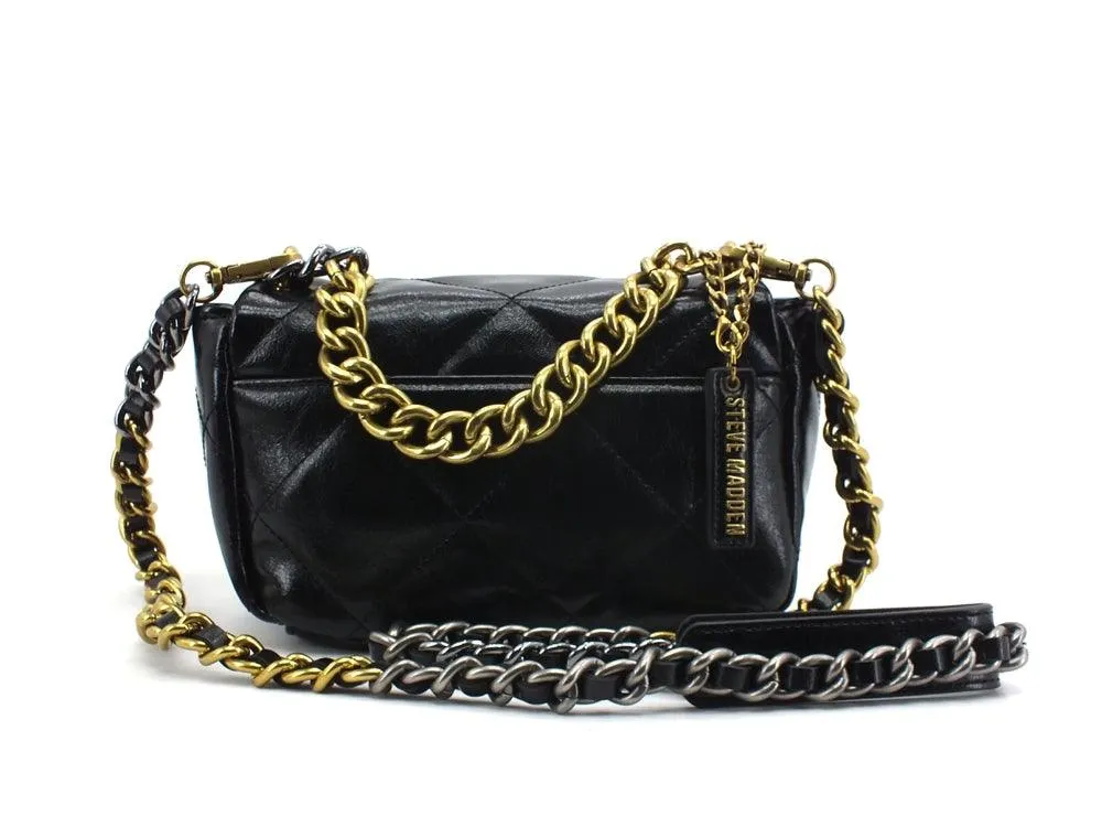 STEVE MADDEN Borsa Tracolla Catena Trapuntata Black BJAYME