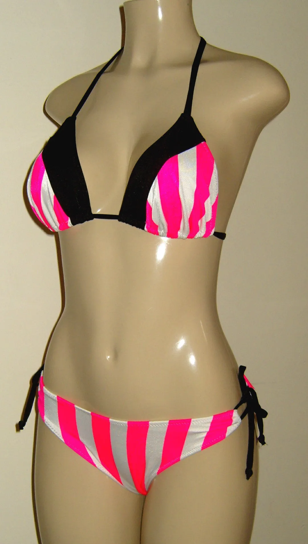 Stripe Triangle Top and Keyhole Bottom