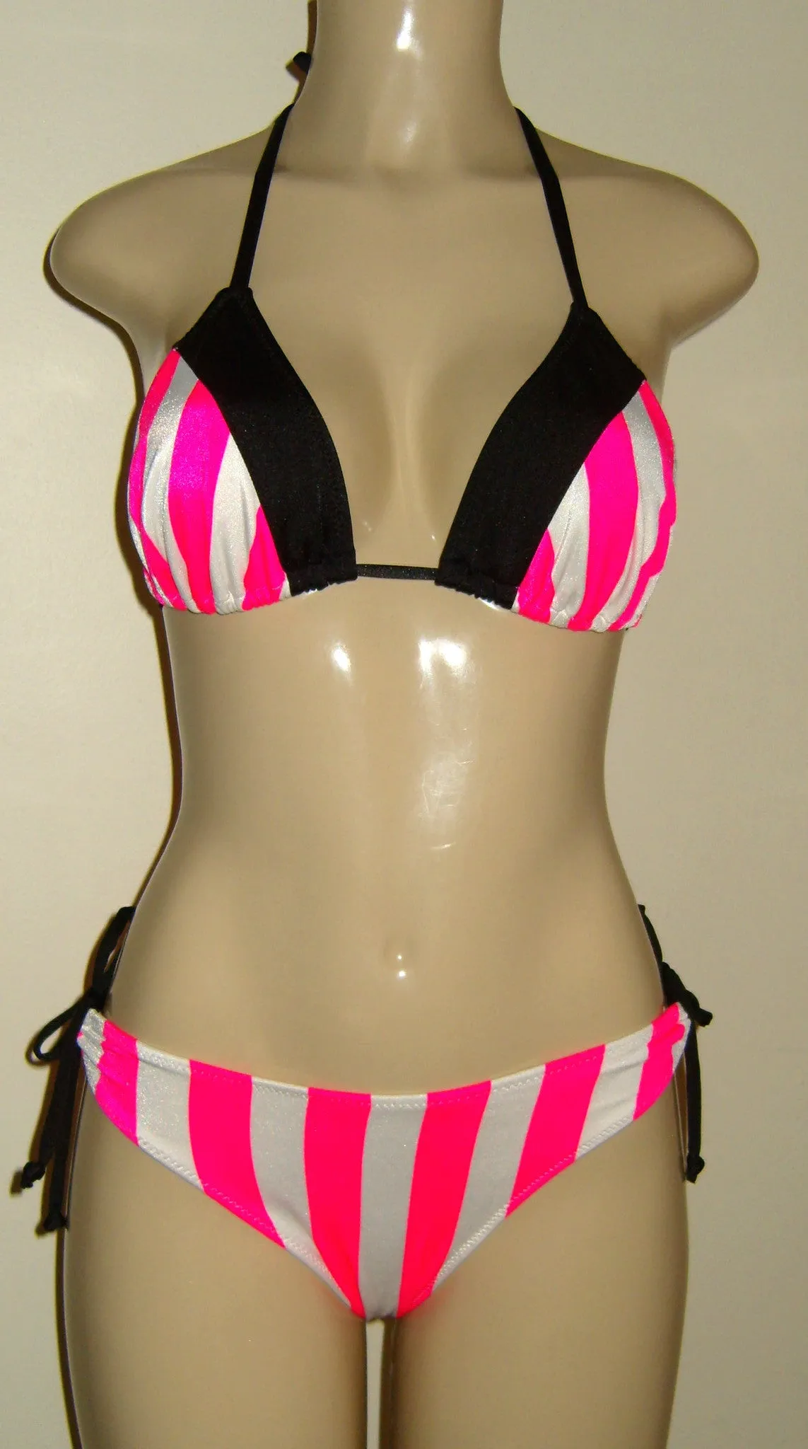 Stripe Triangle Top and Keyhole Bottom