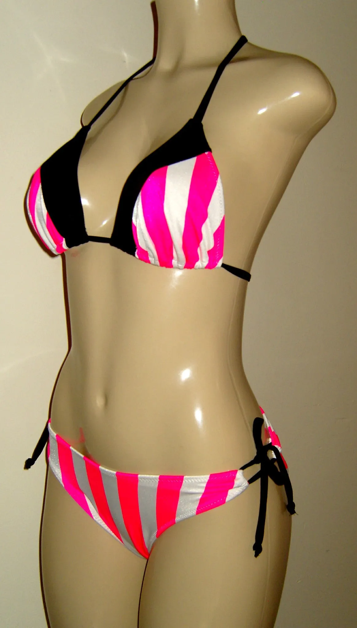 Stripe Triangle Top and Keyhole Bottom