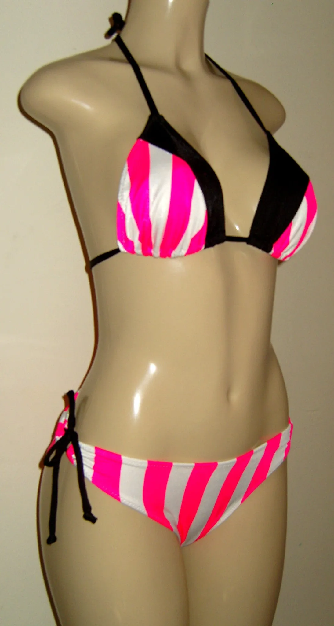 Stripe Triangle Top and Keyhole Bottom