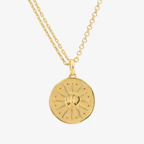 Sun Pendant Necklace | 18K Gold Vermeil