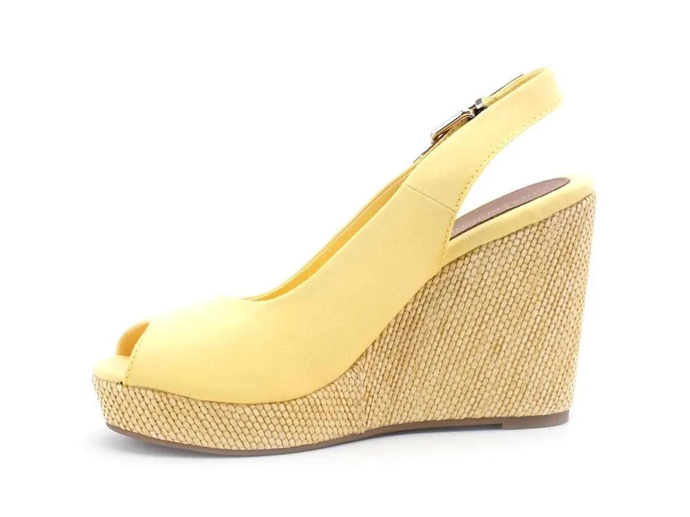 TOMMY HILFIGER Sandalo Zeppa Iconic Elena Delicate Yellow FW0FW04789