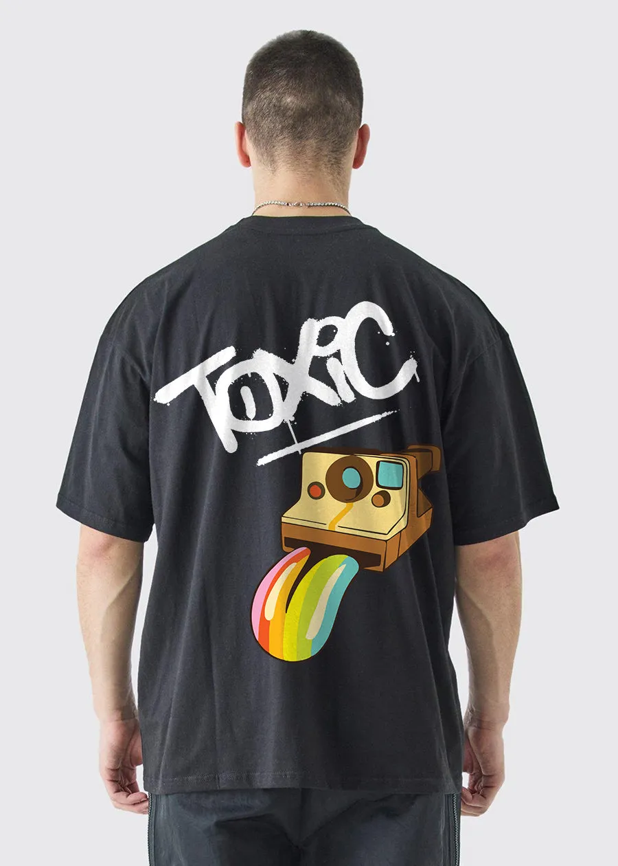 Toxic Men Oversized T-Shirt - Black