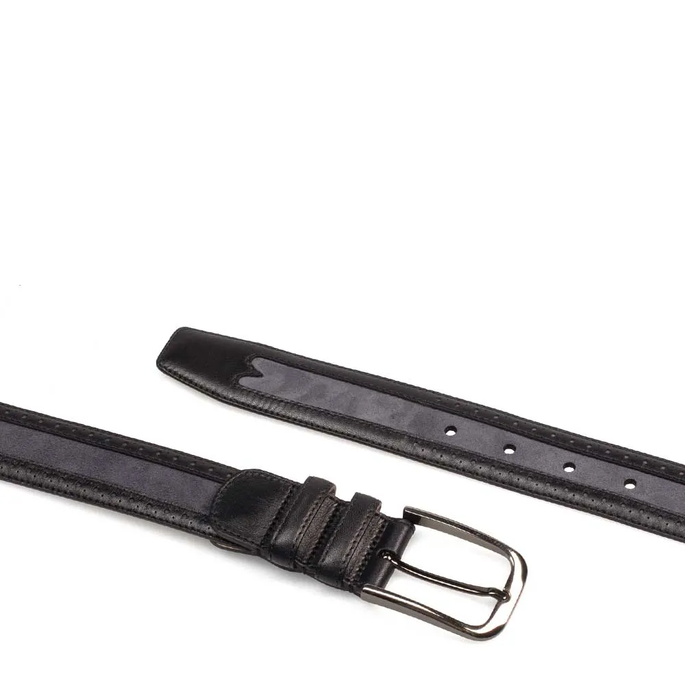 Two-Tone Leather Belt